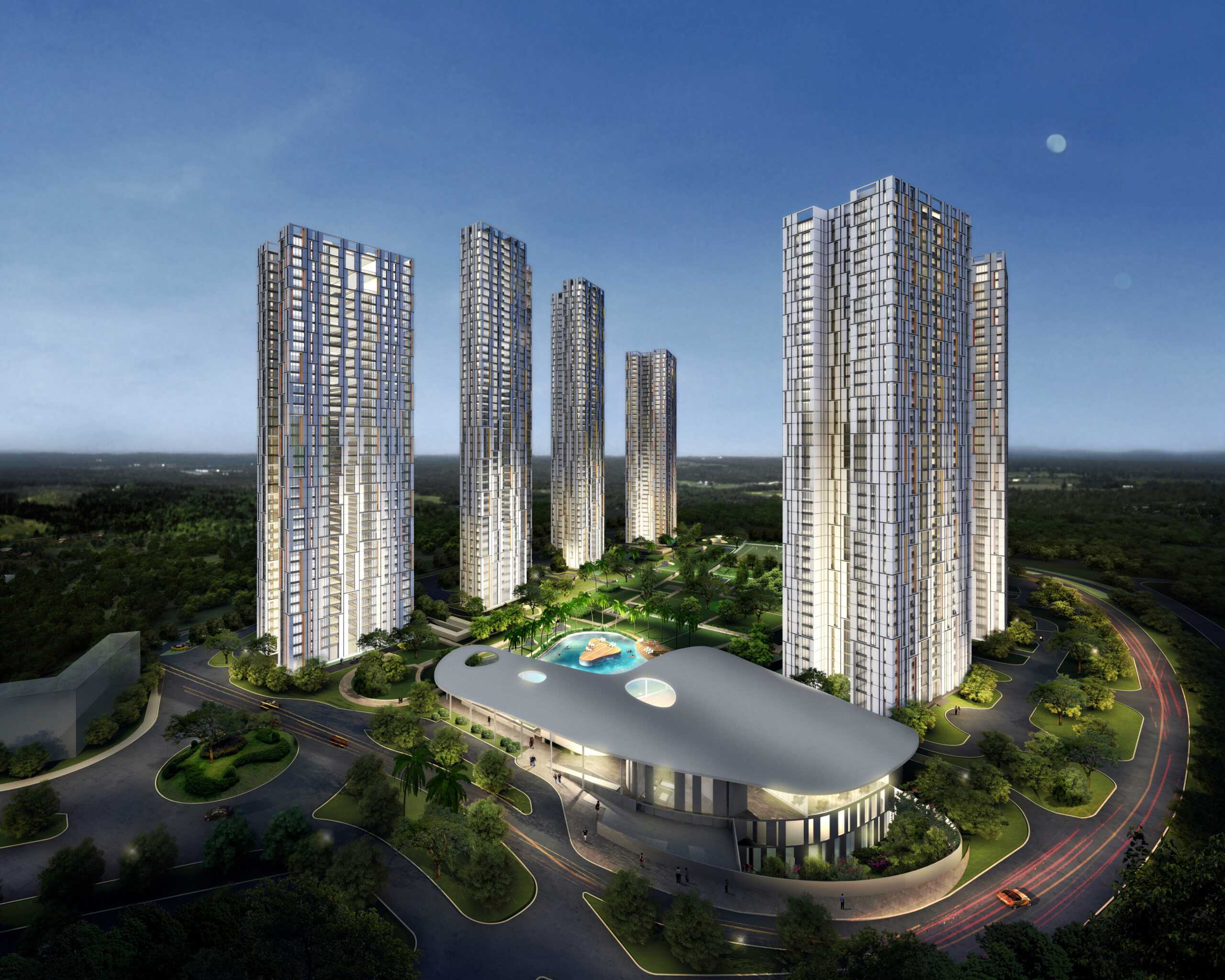 Urbana – Elevation Night View Urbana - Elevation Night View